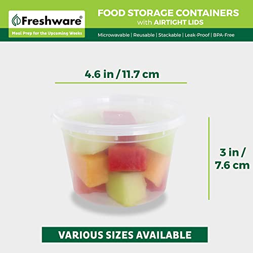 16 oz Food Storage Containers with Lids - 240 Pack, Freezer Safe, Leakproof, BPA Free, Stackable, Clear - Variation of 16 oz - 240 Sets