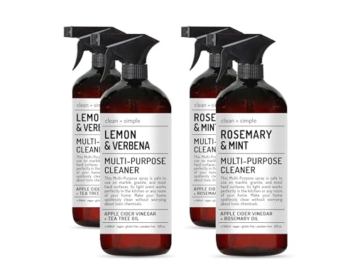 Home & Body Multi-Purpose Natural Surface Cleaner Set of 4 32oz