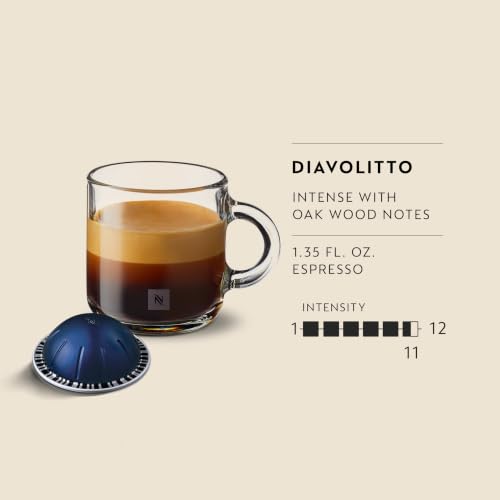 Nespresso Vertuo Diavolitto Dark Roast Coffee Pods - 50 Count Pack