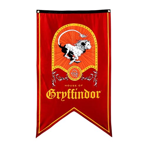 Harry Potter Hogwarts House Flags Set - 30 x 50 Inch Wizarding Banners