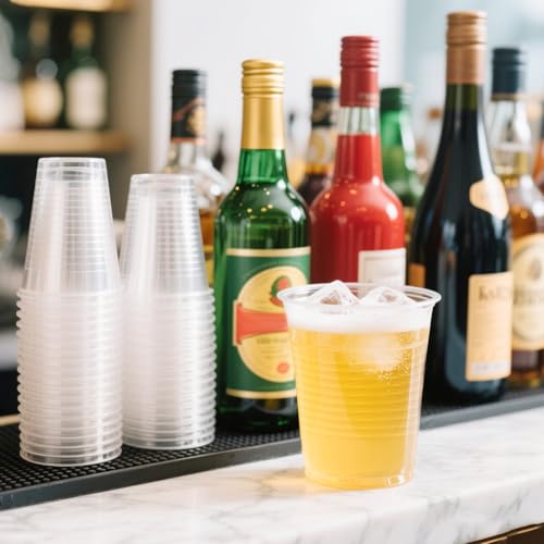 SIUQ 1500 Pack 5 oz Clear Plastic Cups Disposable Party Drinking Cups