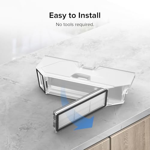 Washable Filter for Roborock Qrevo Series Robot Vacuums - Filter-E (2 Pack)