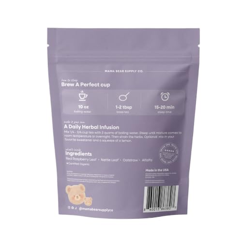 Nora Nourish Organic Pregnancy Tea - 4 oz (60 Servings) Herbal Support for Pregnancy & Postpartum - Variation of THIS listing