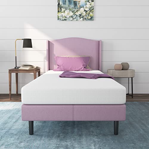 Twin 5-Inch Rainbow Memory Foam Mattress for Kids Room - White
