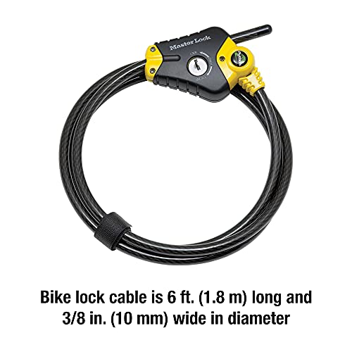 Master Lock 6' Python Cable Lock for Trail Cameras, Kayaks, Bikes 8413DPF