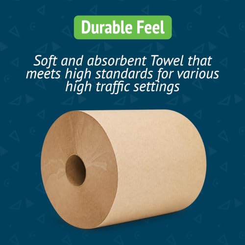 Morsoft R6800 Brown Hardwound Roll Paper Towels - Commercial Kitchen & Janitorial Use