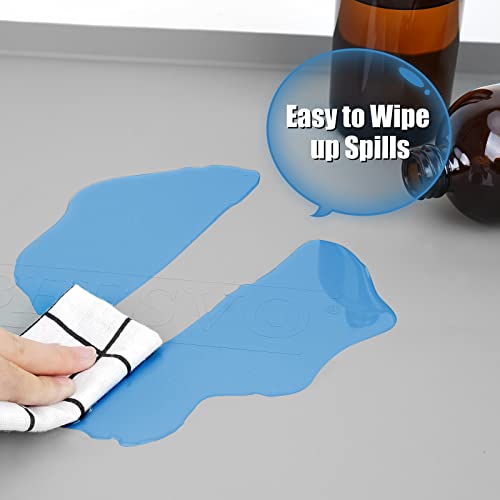 BeesVo Waterproof Silicone Under Sink Mat 40x19 Inches for Kitchen & Bathroom Cabinets, Grey