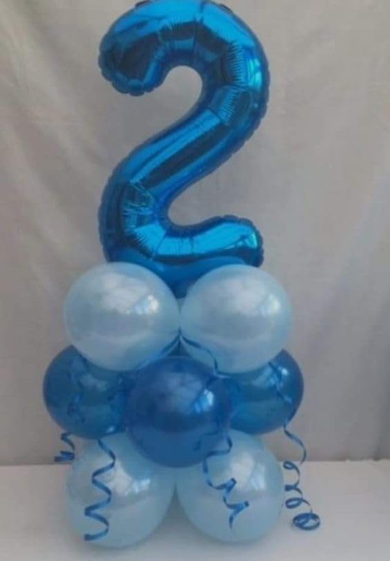 Navy Blue 3 Balloon, Number Balloon 40 Inch, 3rd Three Year Old Birthday Deco, Blue Party Supplies for Party Decorations, Number 3 Balloon
