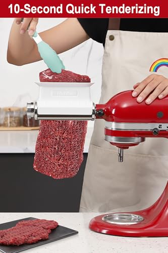 Meat Tenderizer Attachment for KitchenAid & Cuisinart Mixers - 3 Thickness Settings