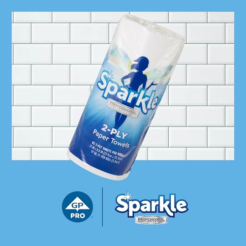 Georgia-Pacific Sparkle 2-Ply Perforated Paper Towels - White, 15 Rolls