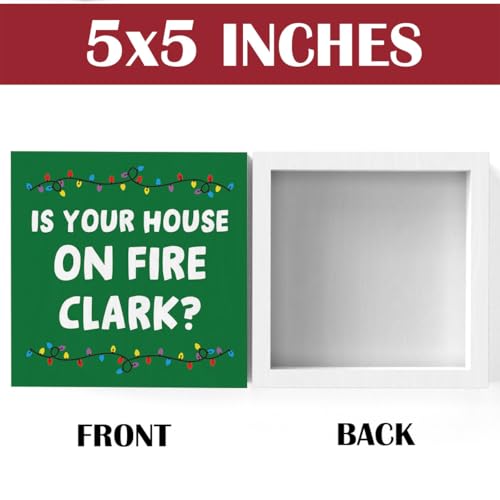 XFW National Lampoon's Christmas Vacation 5x5 Inch Sign – Holiday Decor, Movie Quote