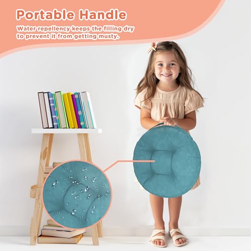 Kids Floor Cushions 8 Pack - Round Flexible Classroom Seating - Lovely