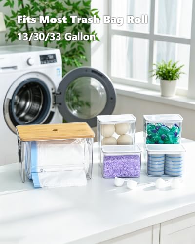 iCASA 5 in 1 Trash Bag & Detergent Organizer Dispenser - L-5in1
