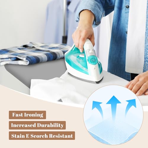 RIZTAIK Gray Compact Ironing Board 13x43 Space Saver for Small Spaces