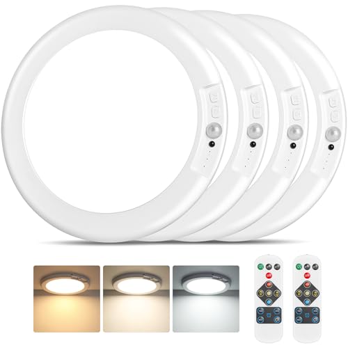 Rechargeable Motion Sensor Ceiling Light - White 3CCT, 7-Inch 8000mAh Battery