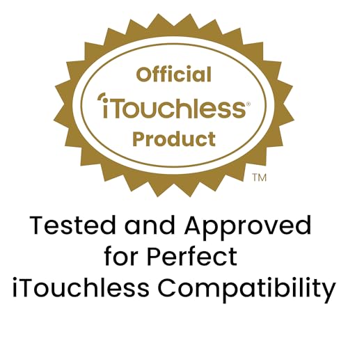 iTouchless 13G Sensor Trash Can Lid Replacement - Black, Odor Filter Compatible