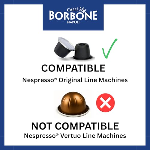 Espresso Pods Compatible with Nespresso Original - Dark Roast Blue Blend 100 Count - Miscela Blu