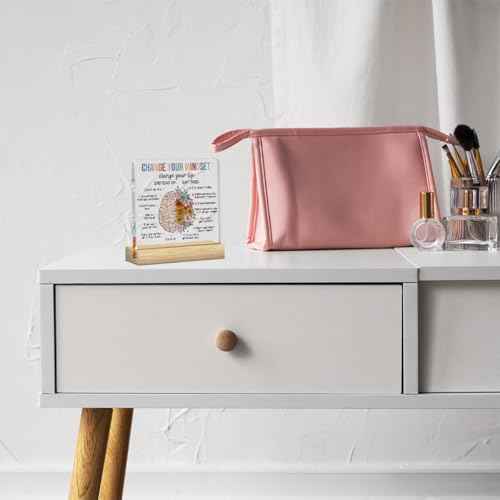 Therapy Office Decor, Mental Health Office Desk Decor, Therapist Offices Must Haves, School Counselor Gifts, Gifts for Women Counselor Psychologist Therapist, Acrylic Sign for Halloween Christmas Gift