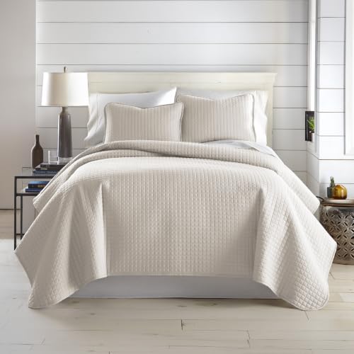 Southshore Fine Living Oversized King Quilt Bedding Set with 2 Pillow Shams - Natural Beige, California King & King Size