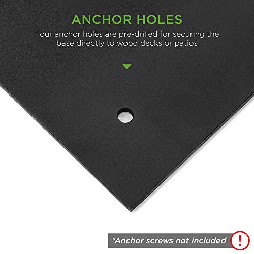 Heavy-Duty Steel Square Umbrella Base - Outdoor Patio Stand for Market & Sun Shade