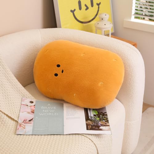 Large Potato Plush Pillow, Stuffed Food Potato Plush Toy Birthday Xmas Gift for Kids Boys Girls (19.6inch)
