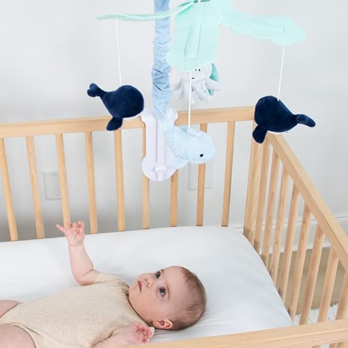 Nautical Baby Crib Mobile with 12 Lullabies - Ocean Nursery Decor for Boys & Girls