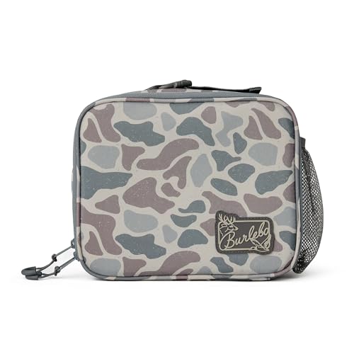 Burlebo Lunch Box - Classic Deer Camo Insulated Food Container with Handle - Variation of THIS listing