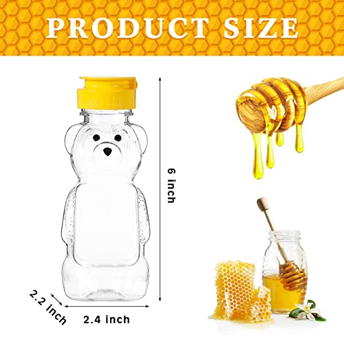 Thenshop 36 Pcs Honey Bear Bottles Plastic Empty Squeeze Jars,240 Ml/