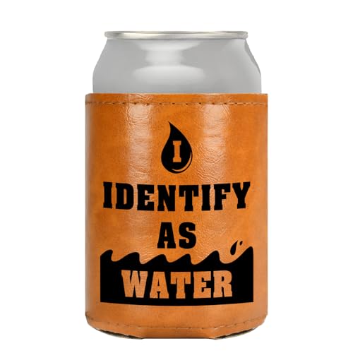 CaseTank White Elephant Can Cooler - Funny Christmas Gift for Dad Men Leather, Color-1