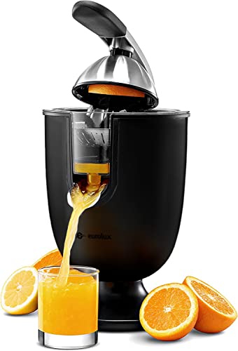 Electric Orange Juicer with Soft Grip Handle - Black, Large Size