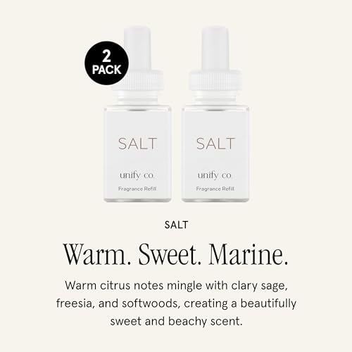Home Diffuser Refill Salt - Pura x Unify Co. 4 Pack, Long-Lasting Aromatherapy