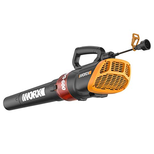 Electric Leaf Blower 12 Amp, 600 CFM & 110 MPH, Lightweight Yard Cleanup Tool