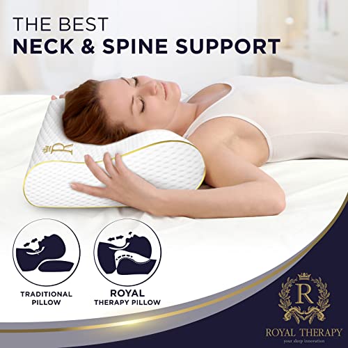 Royal Therapy King Memory Foam Cervical Pillow 31x14x5 inch for Neck Pain