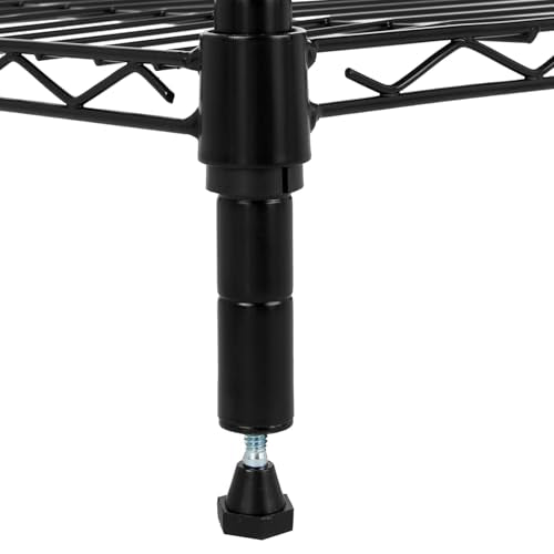 Adjustable Heavy Duty Wire Shelving 36x14x72 Black - 5 Shelf Garage Storage Racks