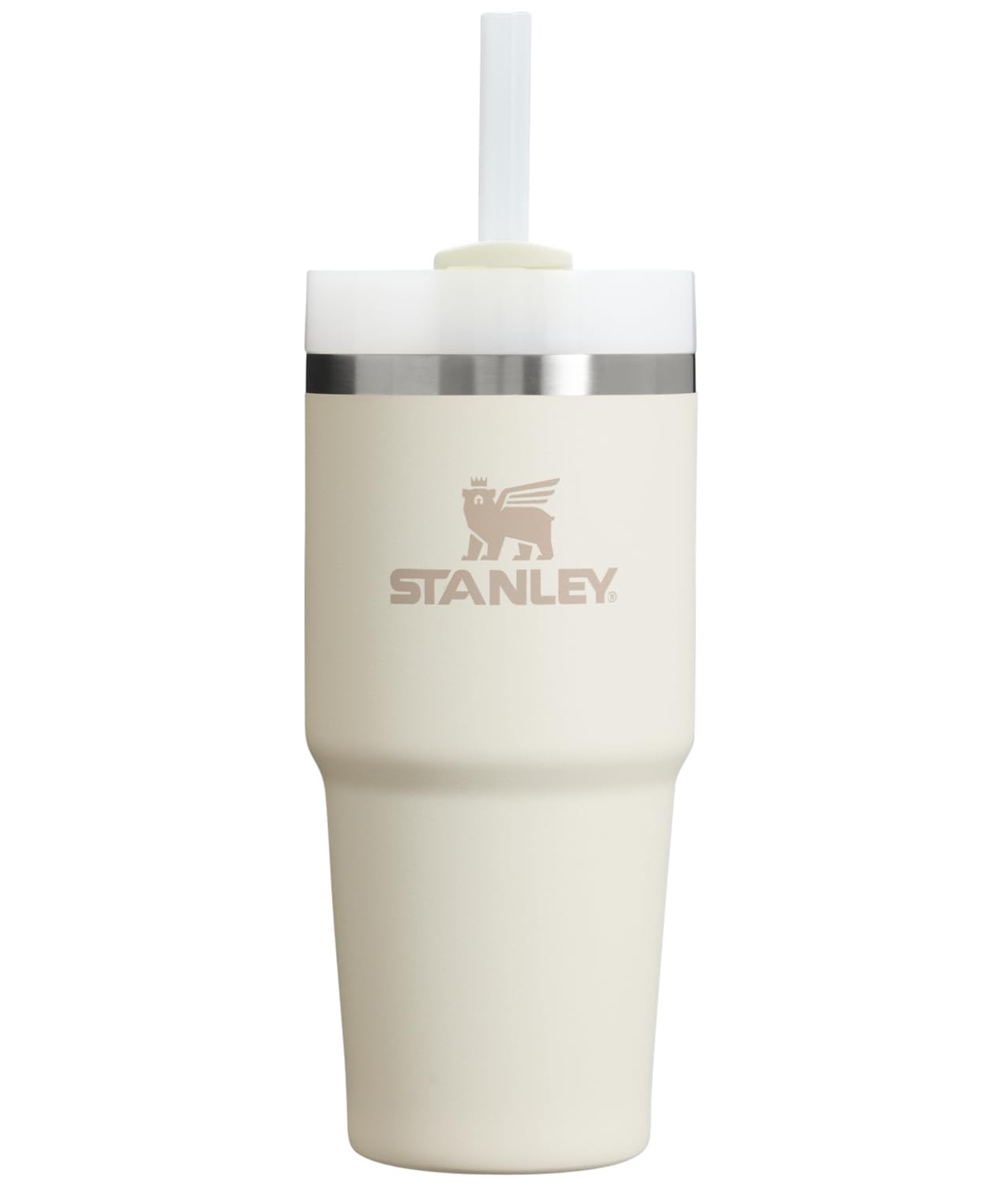 Stanley Quencher H2.0 Tumbler with Straw 14 oz | Flowstate 3-Position Lid | Cup Holder Compatible for Travel | Insulated Stainless Steel Cup | BPA-Free | Cream 2.0