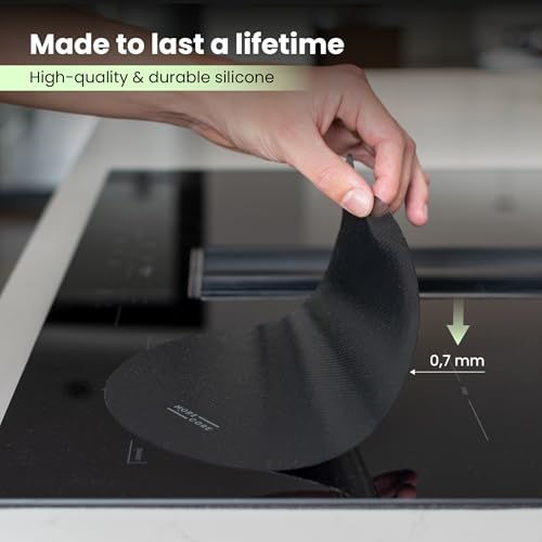 MoreCore Silicone Induction Hob Protector Set - Scratch & Spill Guard, Heat-Resistant, Reusable, 5 Pieces