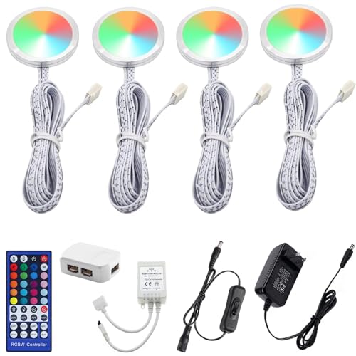 AIBOO RGBW RGB + White Color Changing Christmas Xmas Under Cabinet