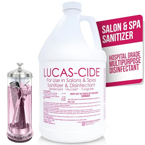 LUCAS-CIDE Salon & Spa Disinfectant, Hospital Grade EPA, 1 Gallon
