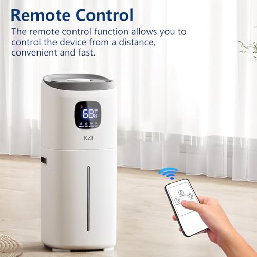 15L Large Room Humidifier for Bedroom & Nursery, 2000 Sq.ft Coverage, Quiet 26dB, Auto Shut-Off, 3 Mist Levels & Aromatherapy Diffuser