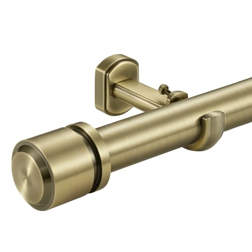 Vimayta Antique Bronze 1-1/8 Inch Heavy Duty Telescoping Curtain Rod 144-240"
