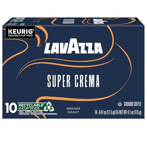 Lavazza Super Crema K-Cup Coffee Pods - Medium Espresso Roast, 60 Count