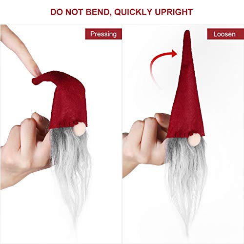 Christmas Gnome Wine Bottle Toppers - Set of 6 Festive Holiday Decorations