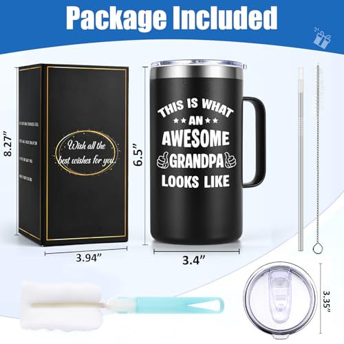Lifecapido Grandpa Gifts, This is What an Awesome Looks Like 20oz