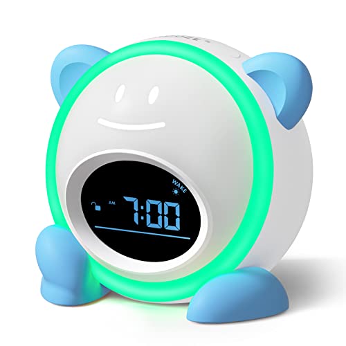 Windflyer Kids OK to Wake Clock with Night Light & Sound - Blue