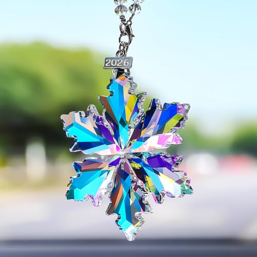 BAOXUE 2026 Crystal Snowflake Christmas Ornament - Crystal Variation