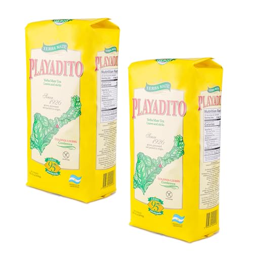 Yerba Mate Playadito 1 kg - 2.2 lbs Pack of 2 | Argentine Herbal Tea