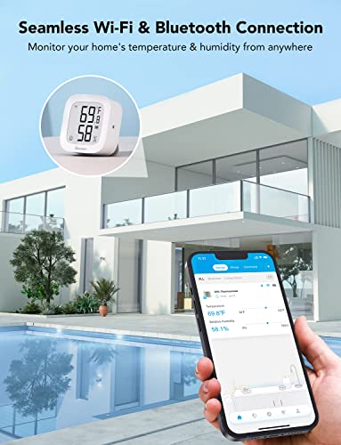 Govee WiFi Thermometer Hygrometer 2 Pack with Electronic Ink Display, Accurate Temperature & Humidity Monitoring