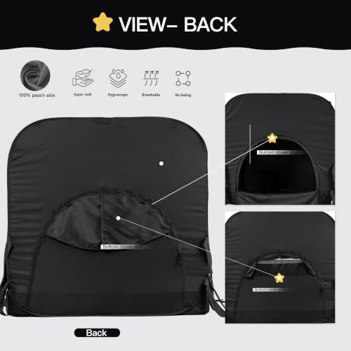 Porayhut Baby Privacy Bed Tent - Dark Pop Up Crib Cover for Toddler Sleep