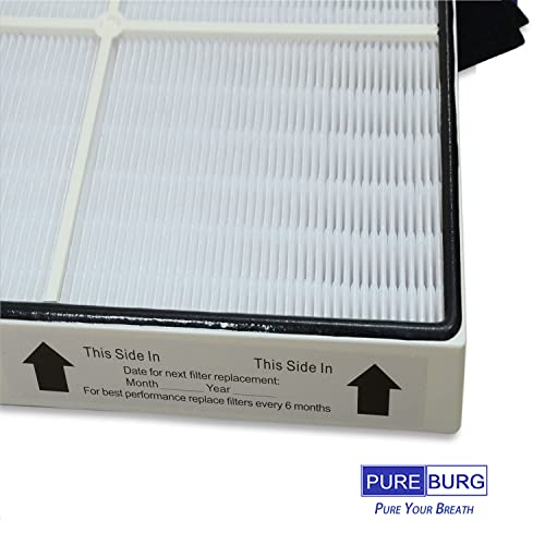 PUREBURG Air Purifier Filter Compatible with Whirlpool Whispure 1183054K