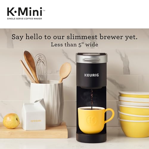 Keurig K-Mini Single Serve Coffee Maker - Black, Compact, 6-12oz Brew Size
